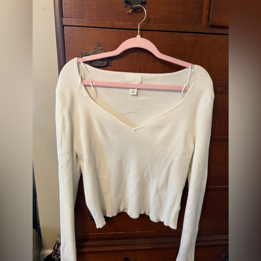 White Sweater Top